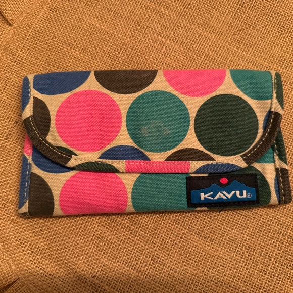 Kavu Multicolor Polka Dot Wallet - Picture 1 of 5